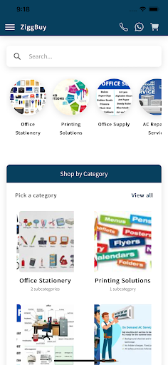 Android application ZiggBuy screenshort