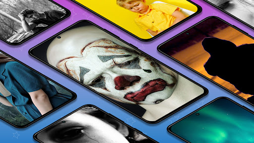 Android application Unhappy wallpapers background screenshort