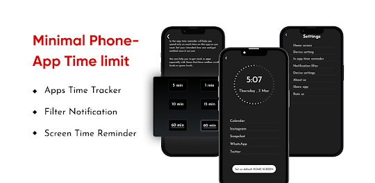Minimal Phone- App Time limit