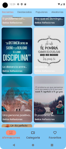 Afirmaciones Positivas Diarias Screen 2