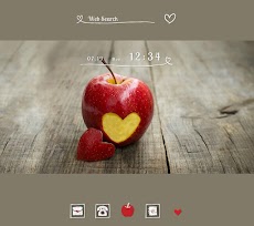 かわいい壁紙アイコン ハートのリンゴ 無料 Androidアプリ Applion