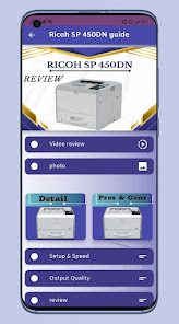 Imágen 1 Ricoh SP 450DN guide android