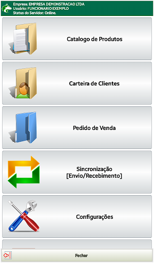 Android application SysCommerce screenshort