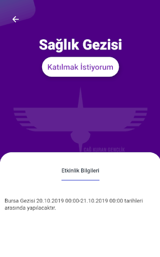 Android application Akademi Üniversite screenshort