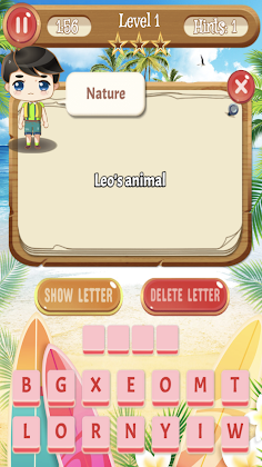 Beach Crossword puzzle - Screenshot 3