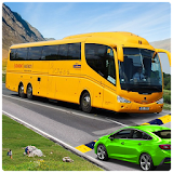 Modern Coach Bus Offroad Drive icon
