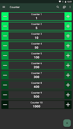 Android application Counter screenshort