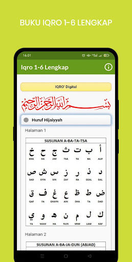 Android application Iqro 1-6 Lengkap screenshort