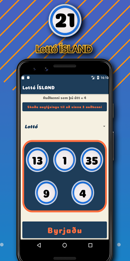 Android application Lottó & Jókert Iceland screenshort