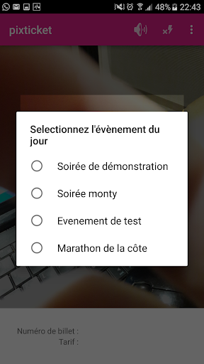 pixticket Screen 3