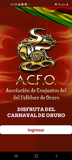 Android application Carnaval de Oruro ACFO screenshort