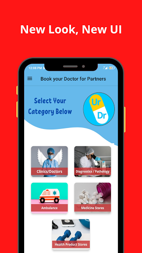 Book your doctor Partner App ( Screen 2