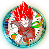 Goku super saiyan coloring icon