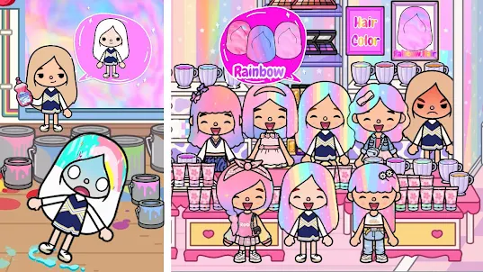 Tocaboca Rainbow Hair Pictures