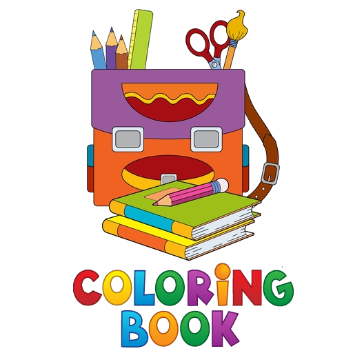 School Kid Coloring Book  Icon