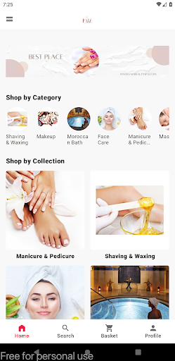 Android application Faia Beauty And Spa screenshort