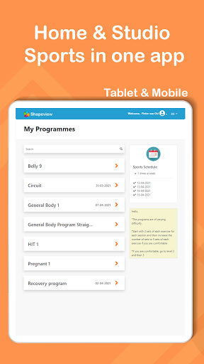 Shapeview - Digital Trainer Screen 2