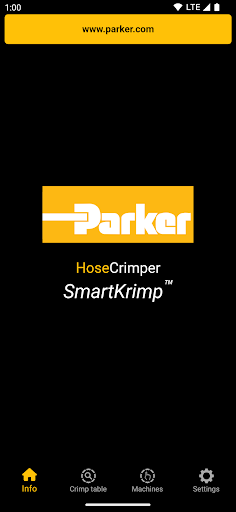Android application Parker Hannifin SmartKrimp UX screenshort
