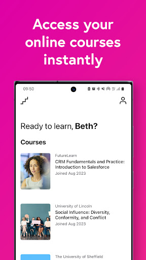 Android application FutureLearn screenshort