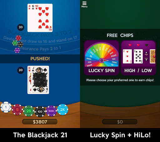 The Blackjack 21 - Card Game Screen 2