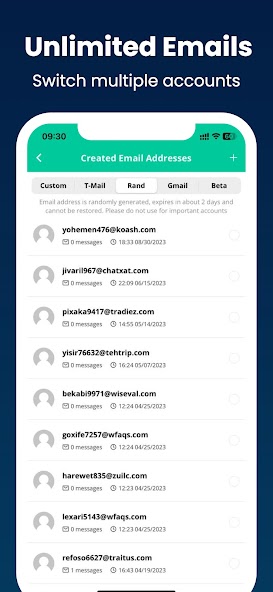 Inboxes - Multi Temp Email screenshot