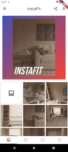 Android application InstaFit: Square Photo for SNS screenshort