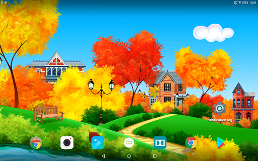 Sunny Autumn Day Live Wallpape
