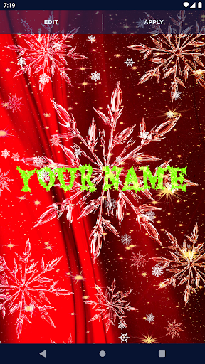 Winter Snow Stars Wallpaper Screen 2