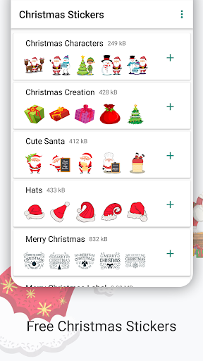 Android application Christmas Stickers - WASticker screenshort