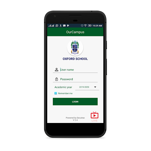 Android application Oxford Matric Hr Sec School screenshort