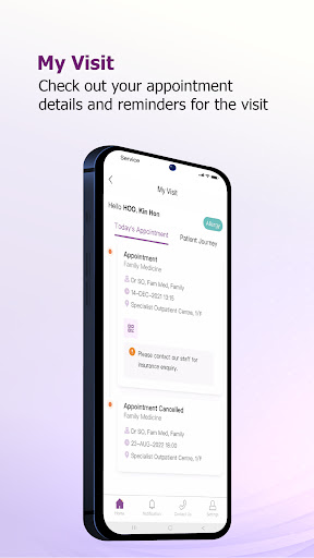 Android application CUHKMC Patient App screenshort