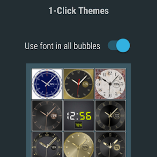 Fancy Bubble Watch Face Pack 8 Screenshot