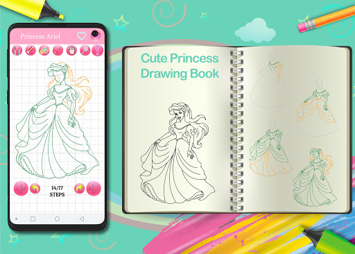 Learn and Draw Gorgeous Princess