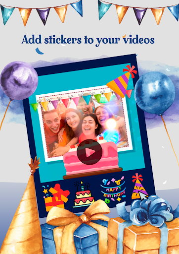 Birthday video maker with song