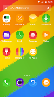 Colorful rainbow  theme Screenshot
