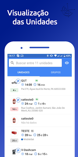 Android application MobileSat screenshort