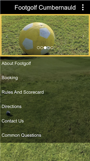 Android application Footgolf Cumbernauld screenshort