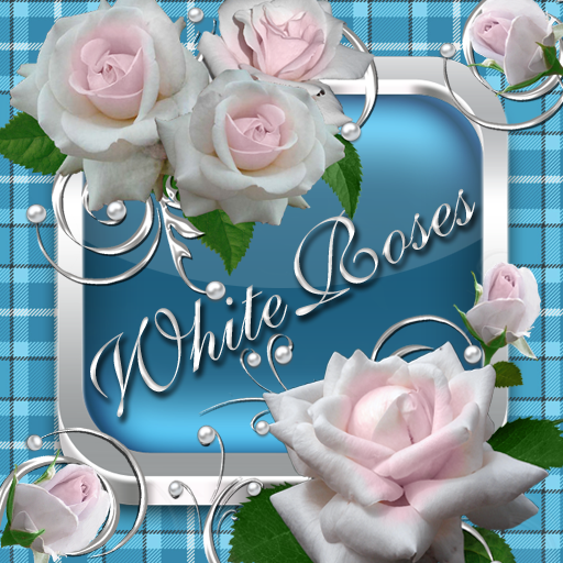 White Roses Go Launcher theme logo