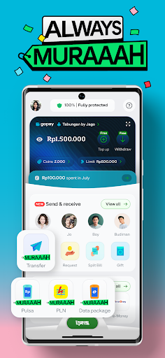 Android application GoPay: Transfer and Payment screenshort