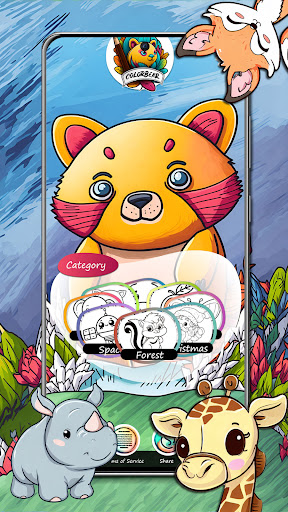 ColorBear - Kids Coloring Book Screen 3