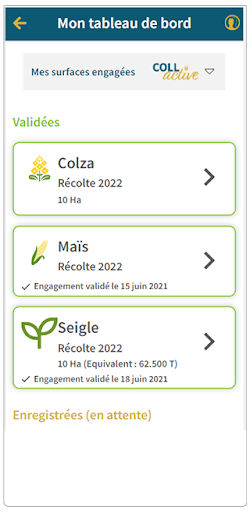 PassCollecte Screen 2