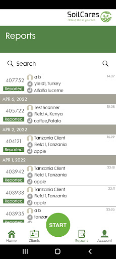 Android application AgroCares Scanner Solutions screenshort
