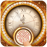 Golden Clock Fingerprint Lock Screen icon