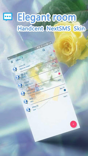 Android application Elegant room skin for Next SMS screenshort