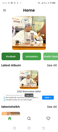 Android application Sheikh Kabiru Haruna Gombe screenshort