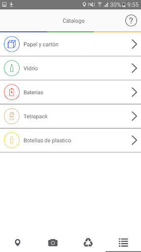 Android application RE Chile Recicla screenshort