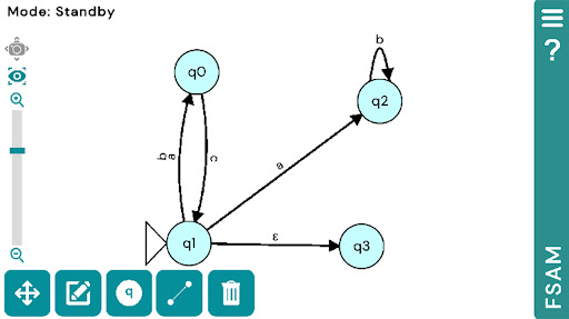 Android application Finite State Automata (FSAM) screenshort