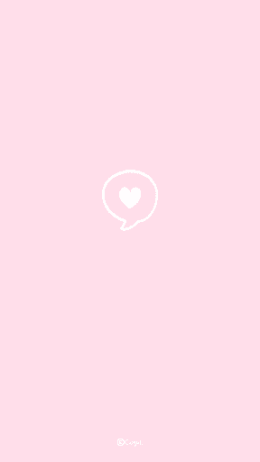 Android application 카카오톡 테마 - 심플 말풍선 하트_핑크화이트 screenshort