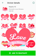 Romantic Love Stickers for WhatsApp for lovers screenshot thumbnail