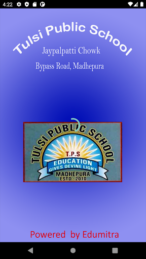 Android application Tulsi Public School Madhepura screenshort